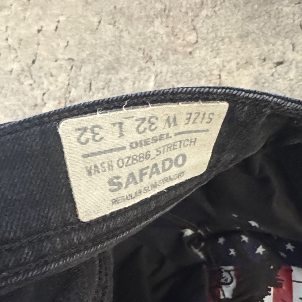 Diesel Dark Wash Men “Safado” Jeans 32x34 #4011 - Picture 4 of 8